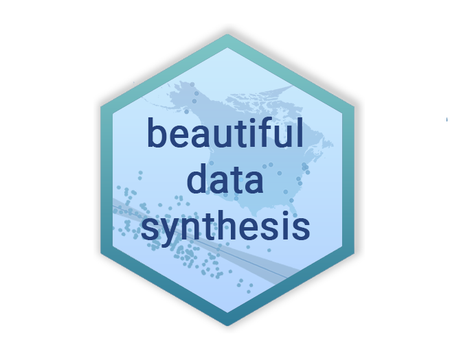 Efficient and beautiful data synthesis hex logo