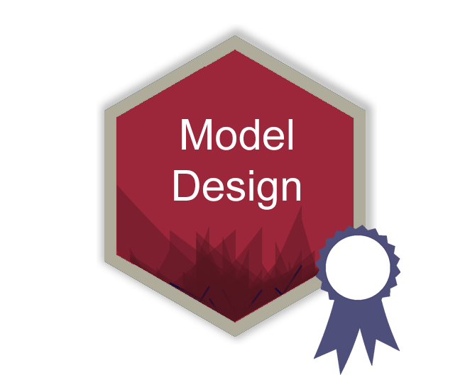 Model design hex logo