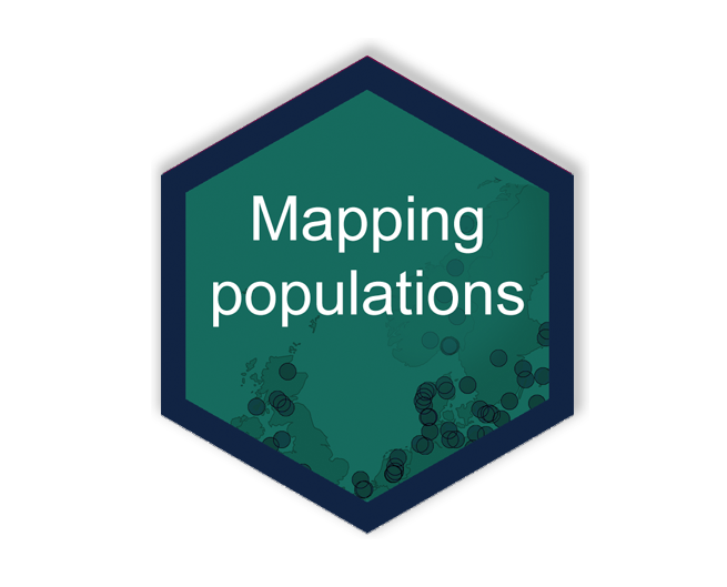 Population change maps hex logo
