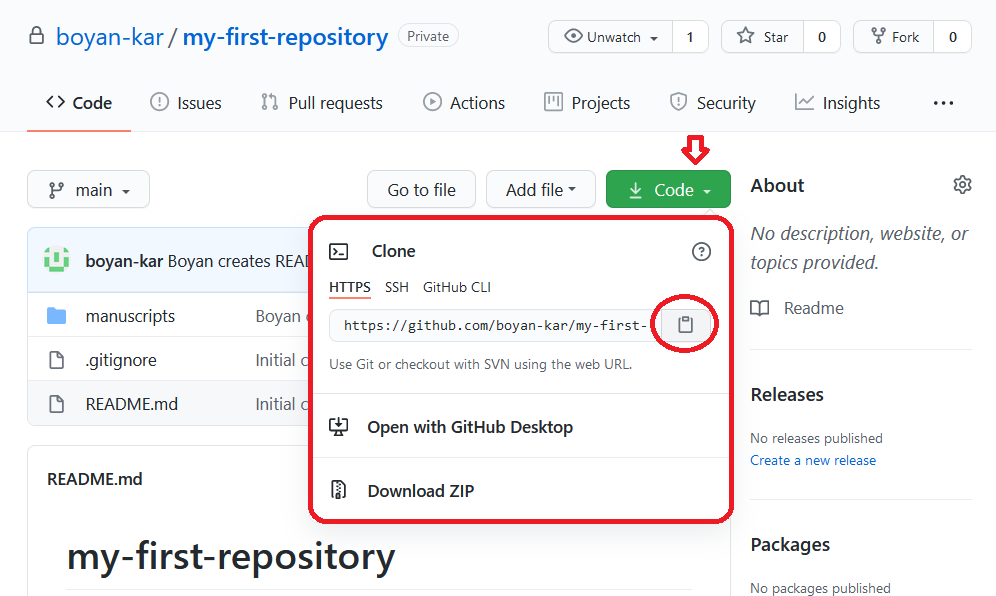 github clone repository to desktop