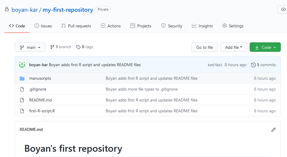 Github repository updated screenshot