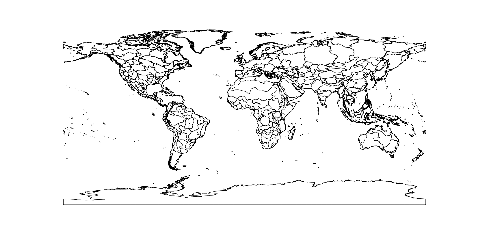 Global ecoregions map